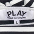 プレイコムデギャルソン PLAY COMME des GARCONS ハートワッペン ボーダーカットソー レディース JPN:L
